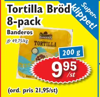 T-jarlen Tortilla Bröd 8-pack erbjuda