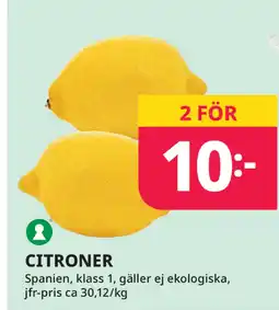 Tempo CITRONER erbjuda