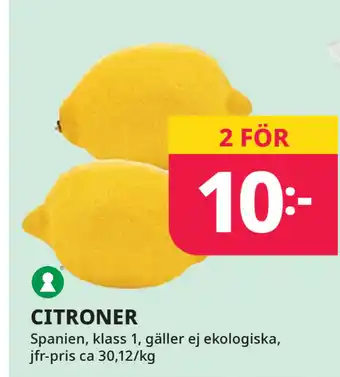 Tempo CITRONER erbjuda