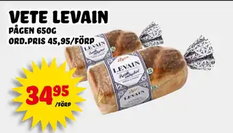 Nelins vete levain erbjuda