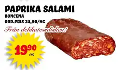 Nelins Paprika Salami erbjuda