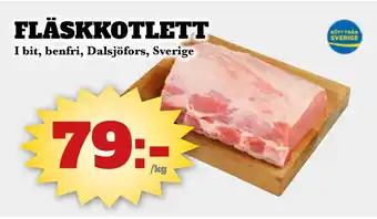 Bonum Matmarknad FLÄSKKOTLETT erbjuda