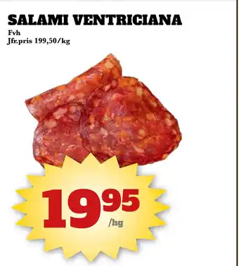 Bonum Matmarknad SALAMI VENTRICIANA erbjuda