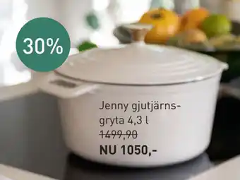 Hemtex Jenny gjutjärnsgryta 4,3 l erbjuda