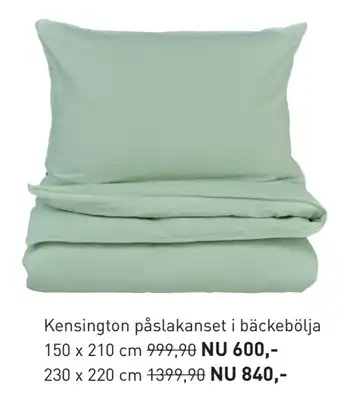 Hemtex Kensington påslakanset i bäckebölja erbjuda