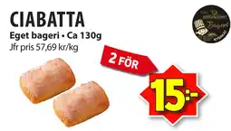 Matvärlden Tensta CIABATTA erbjuda