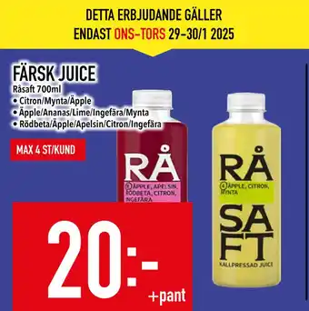 Matdax FÄRSK JUICE erbjuda