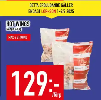 Matdax HOT WINGS erbjuda