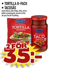 Matdax TORTILLA 8-PACK • TACOSÅS erbjuda