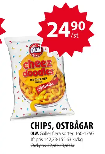 Handlar'n CHIPS, OSTBÅGAR erbjuda