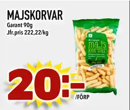 MatArket MAJSKORVAR erbjuda