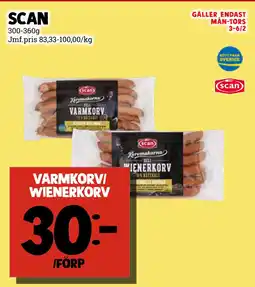 MatArket varmkorv/ Wienerkorv erbjuda