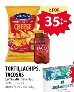 Handlar'n TORTILLACHIPS, TACOSÅS erbjuda