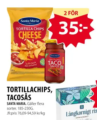 Handlar'n TORTILLACHIPS, TACOSÅS erbjuda