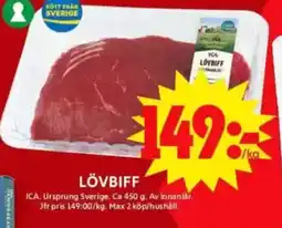 ICA Maxi Lövbiff erbjuda