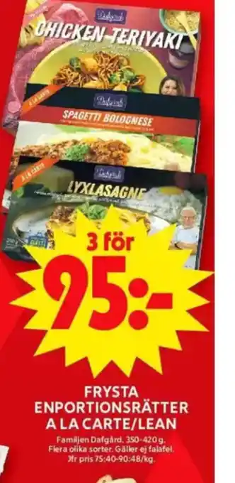 ICA Maxi Frysta enportionsrätter erbjuda