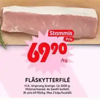 ICA Maxi Fläskytterfilé erbjuda