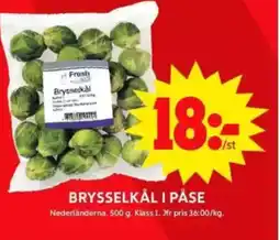 ICA Maxi Brysselkål i påse erbjuda