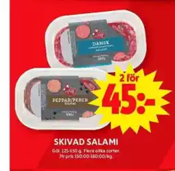 ICA Maxi Skivad salami erbjuda