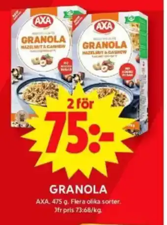 ICA Maxi Granola erbjuda