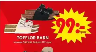 ICA Maxi Tofflor barn erbjuda