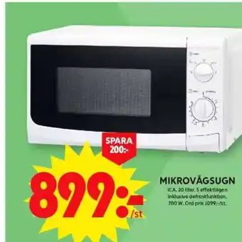 ICA Maxi Mikrovågsugn erbjuda