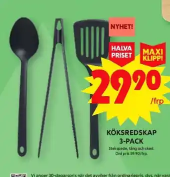 ICA Maxi Köksredskap 3-pack erbjuda