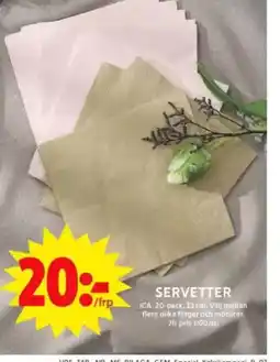 ICA Maxi Servetter erbjuda