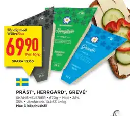 Willys Präst®, herrgård®, grevé erbjuda