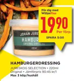 Willys Hamburgerdressing erbjuda