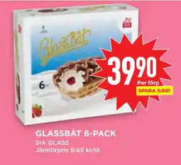 Willys Hemma GLASSBÅT 6-PACK erbjuda