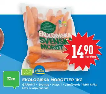 Willys EKOLOGISKA MORÖTTER 1KG erbjuda