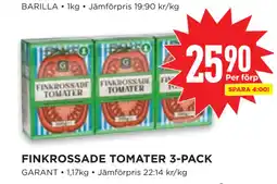 Willys FINKROSSADE TOMATER 3-PACK erbjuda