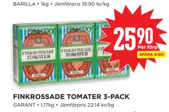 Willys FINKROSSADE TOMATER 3-PACK erbjuda