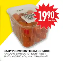 Willys Hemma BABYPLOMMONTOMATER 500G erbjuda