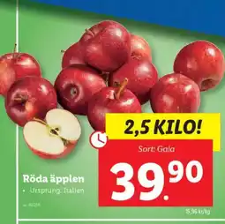 Lidl Röda äpplen erbjuda