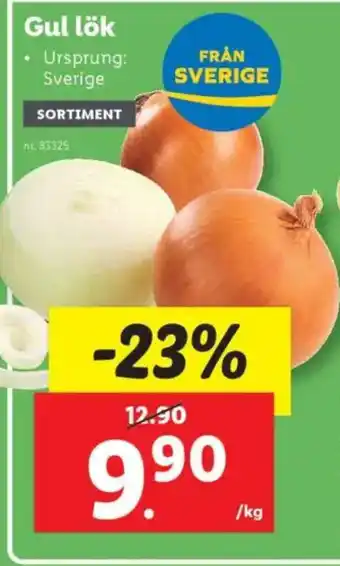 Lidl Gul lök erbjuda