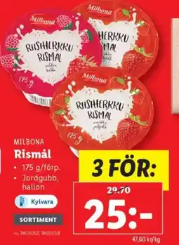 Lidl MILBONA Rismál erbjuda