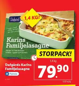 Lidl Dafgårds Karins Familjelasagne erbjuda