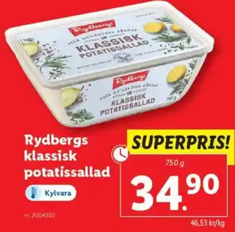 Lidl Rydbergs klassisk potatissallad erbjuda