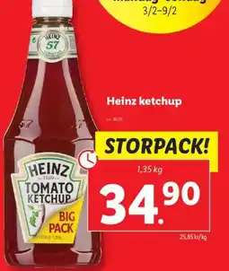 Lidl HEINZ ketchup erbjuda