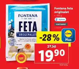 Lidl FONTANA feta originalet erbjuda