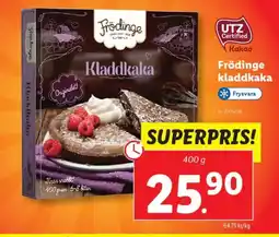 Lidl Frödinge kladdkaka erbjuda