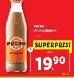 Lidl PUCKO chokladmjölk erbjuda