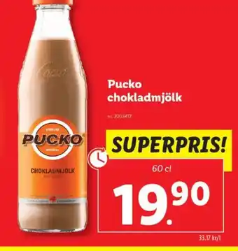 Lidl PUCKO chokladmjölk erbjuda