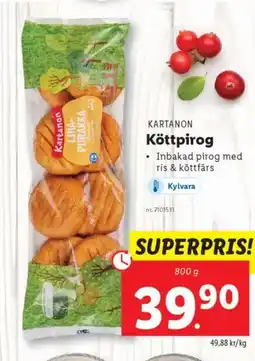 Lidl KARTANON Köttpirog erbjuda