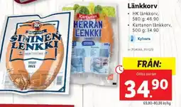 Lidl Länkkorv erbjuda