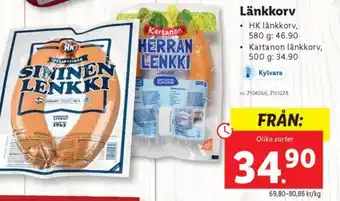 Lidl Länkkorv erbjuda