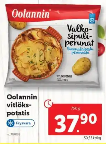 Lidl Oolannin vitlöks- potatis erbjuda