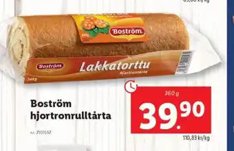 Lidl Boström hjortronrulltårta erbjuda